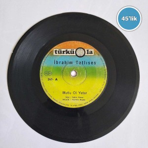 İBRAHİM TATLISES – Mutlu Ol Yeter – Bir Kulunu Çok Sevdim  – 45lik Plak