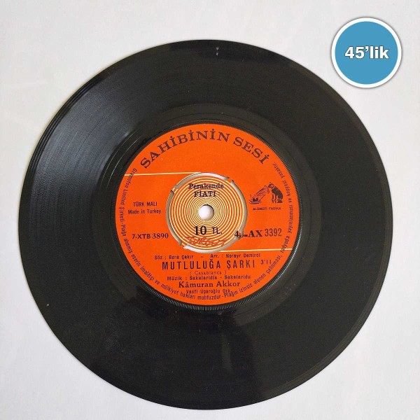 KAMURAN AKKOR  – Sen Başkasın  – Mutluluğa Şarkı – 45lik Plak - Sahhaf.Net