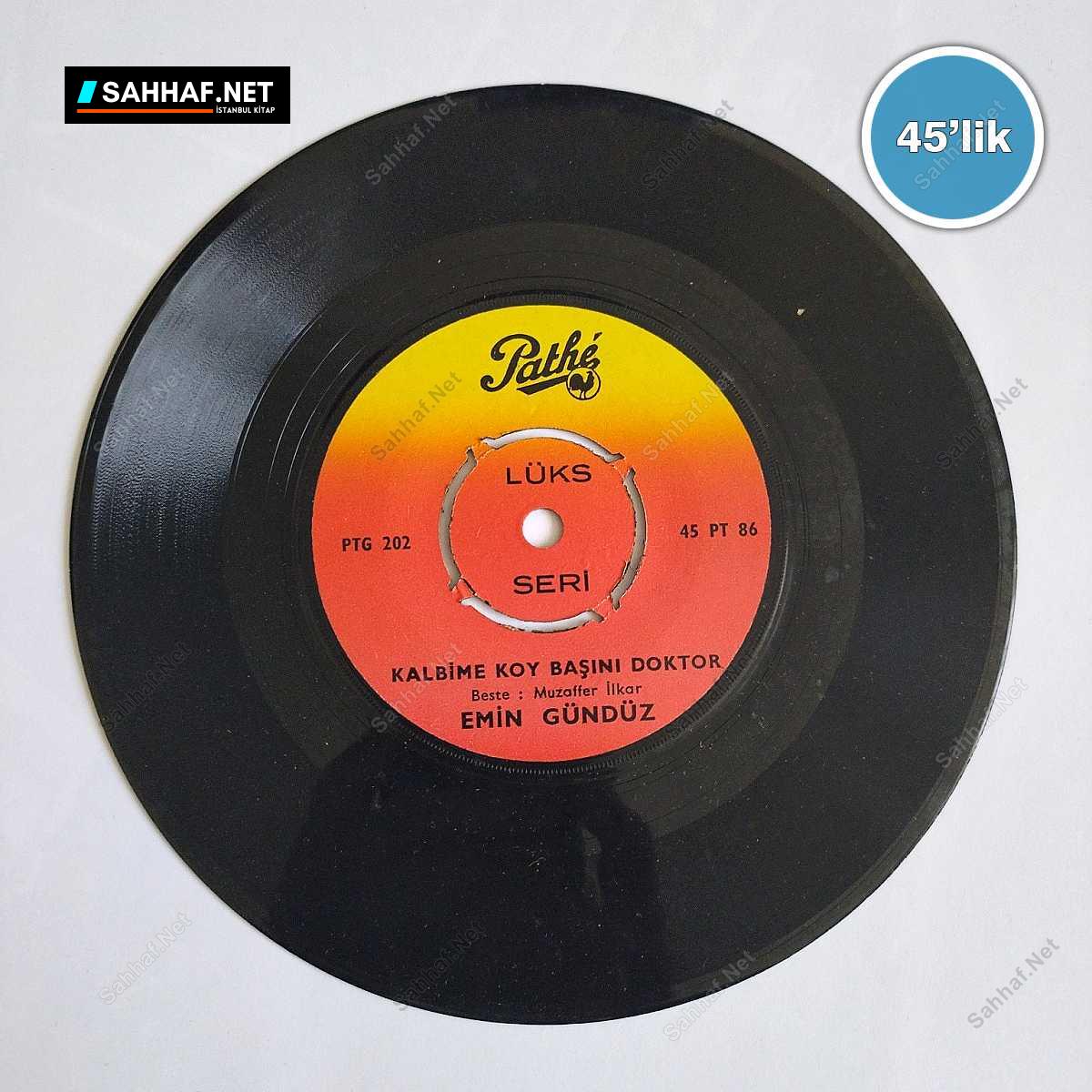 EMİN GÜNDÜZ - Senden Ayrı Yaşayamam - Kalbime Koy Başını Doktor - 45lik Plak 1 EMİN GÜNDÜZ - Senden Ayrı Yaşayamam - Kalbime Koy Başını Doktor - 45lik Plak