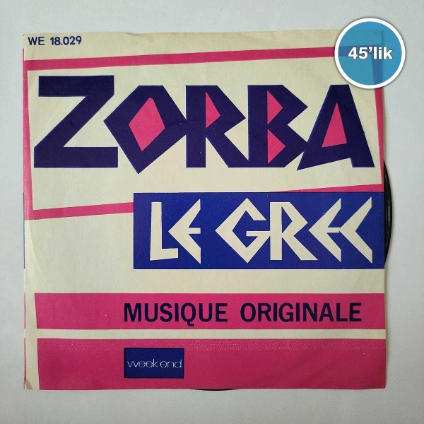 ZORBA LE GREK - Ladanse De Zorba - Un Peche Impardonnable - 45lik Plak 43 ZORBA LE GREK – Ladanse De Zorba – Un Peche Impardonnable – 45lik Plak