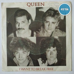 QUEEN - I Want To Break Free - Machines - 45lik Plak