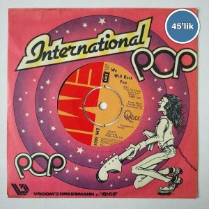 QUEEN - We Will Rock You - Crazy Little Thing Called Love - 45lik Plak