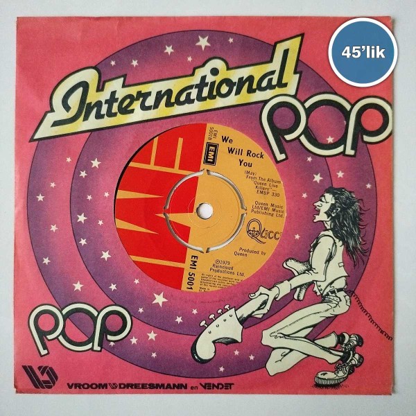 QUEEN - We Will Rock You - Crazy Little Thing Called Love - 45lik Plak 48 QUEEN – We Will Rock You – Crazy Little Thing Called Love – 45lik Plak