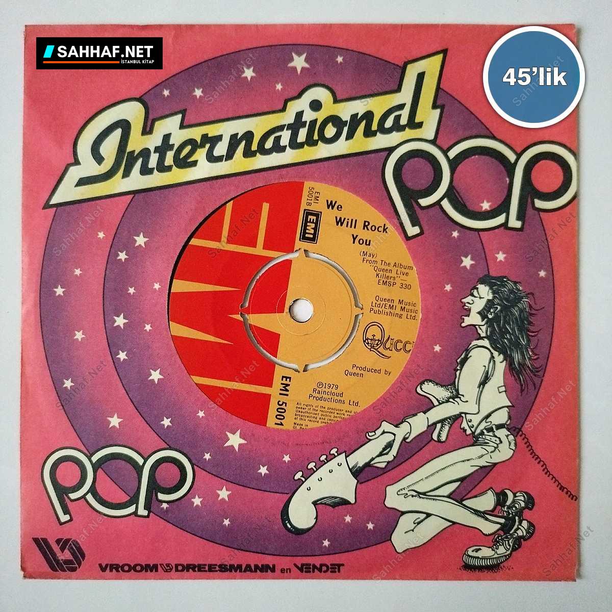 QUEEN - We Will Rock You - Crazy Little Thing Called Love - 45lik Plak 1 QUEEN - We Will Rock You - Crazy Little Thing Called Love - 45lik Plak