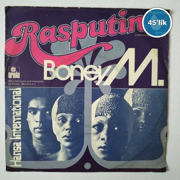 BONEY M - Rasputin - Painter Man - 45lik Plak 45 BONEY M – Rasputin – Painter Man – 45lik Plak