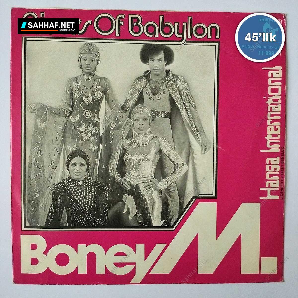 BONEY M - Rivers Of Babylon - Brown Girl In The Ring - 45lik Plak 1 BONEY M - Rivers Of Babylon - Brown Girl In The Ring - 45lik Plak