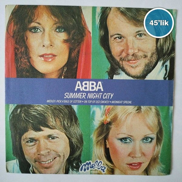 ABBA - Summer Night City - 45lik Plak 50 ABBA – Summer Night City – 45lik Plak