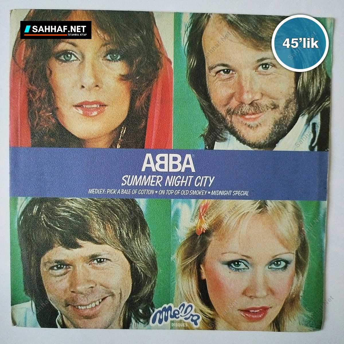 ABBA - Summer Night City - 45lik Plak 1 ABBA - Summer Night City - 45lik Plak