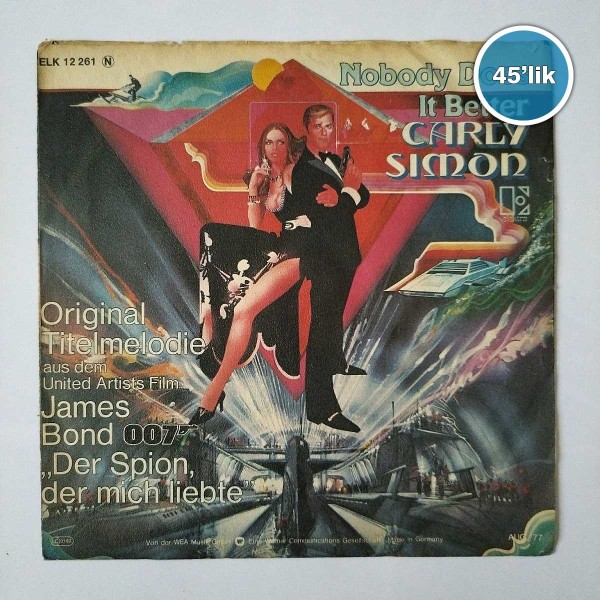 CARLY SIMON - Nobody Does İt Better - After The Storm - 45lik Plak 51 CARLY SIMON – Nobody Does İt Better – After The Storm – 45lik Plak