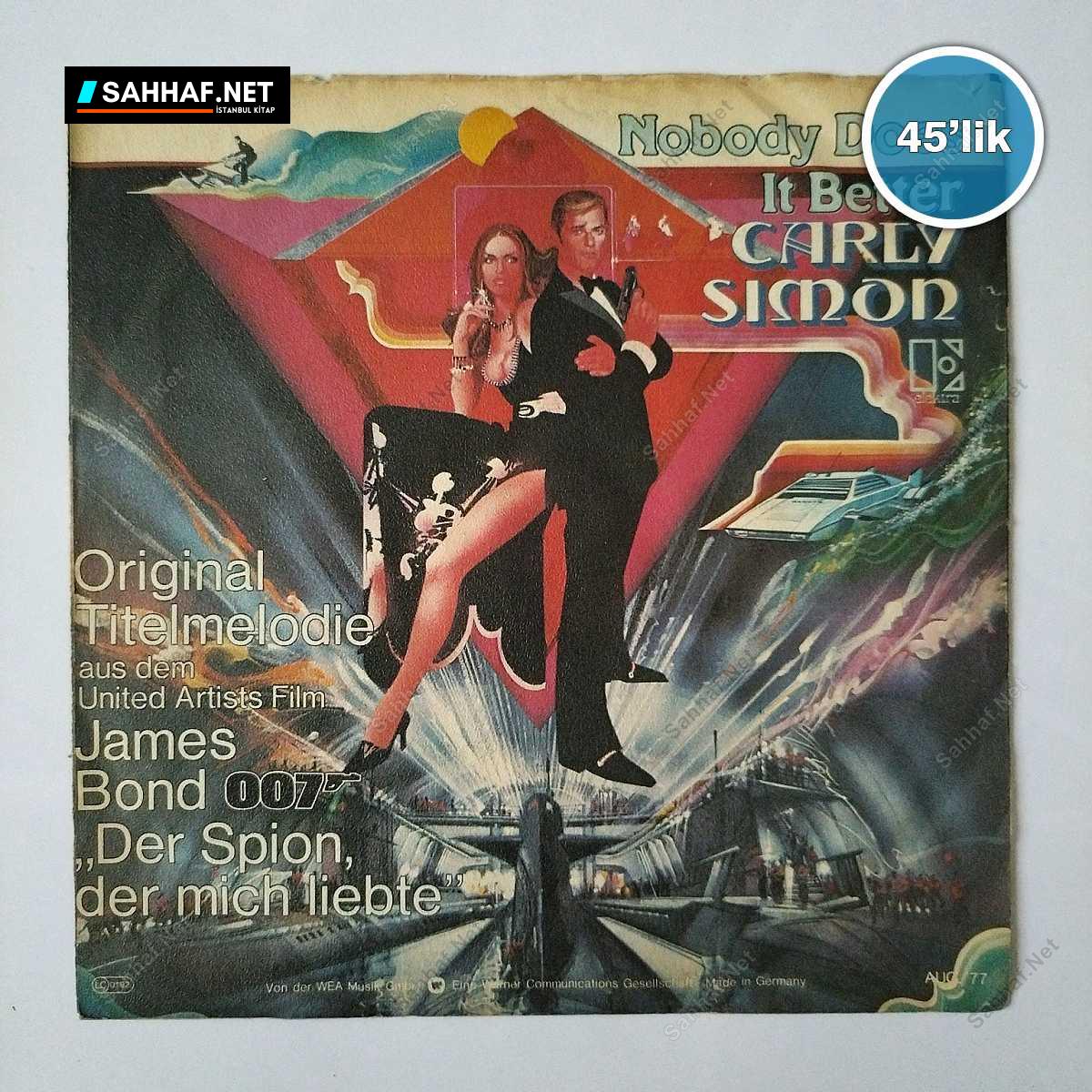 CARLY SIMON - Nobody Does İt Better - After The Storm - 45lik Plak 1 CARLY SIMON - Nobody Does İt Better - After The Storm - 45lik Plak