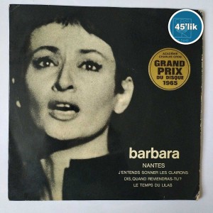 BARBARA NANTES - Nantes - Dis Quand Reviendras Tu - 45lik Plak