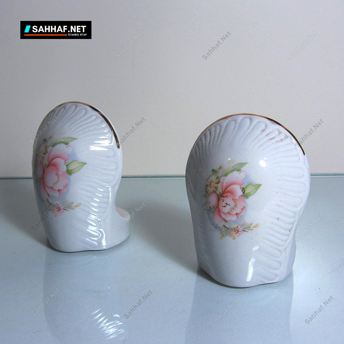 2 Adet Porselen Sabunluk 1 2 Adet Porselen Sabunluk