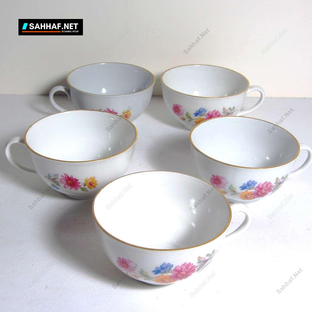 5 Adet Porselen Fincan 3 5 Adet Porselen Fincan - Görsel 3