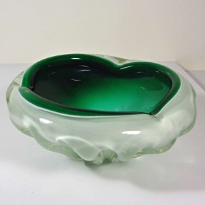 Yeşil Beyaz Murano Küllük