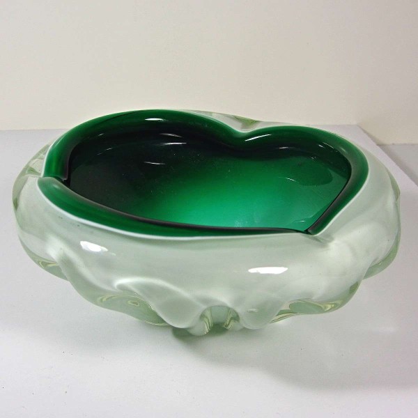 Yeşil Beyaz Murano Küllük 58 Yeşil Beyaz Murano Küllük