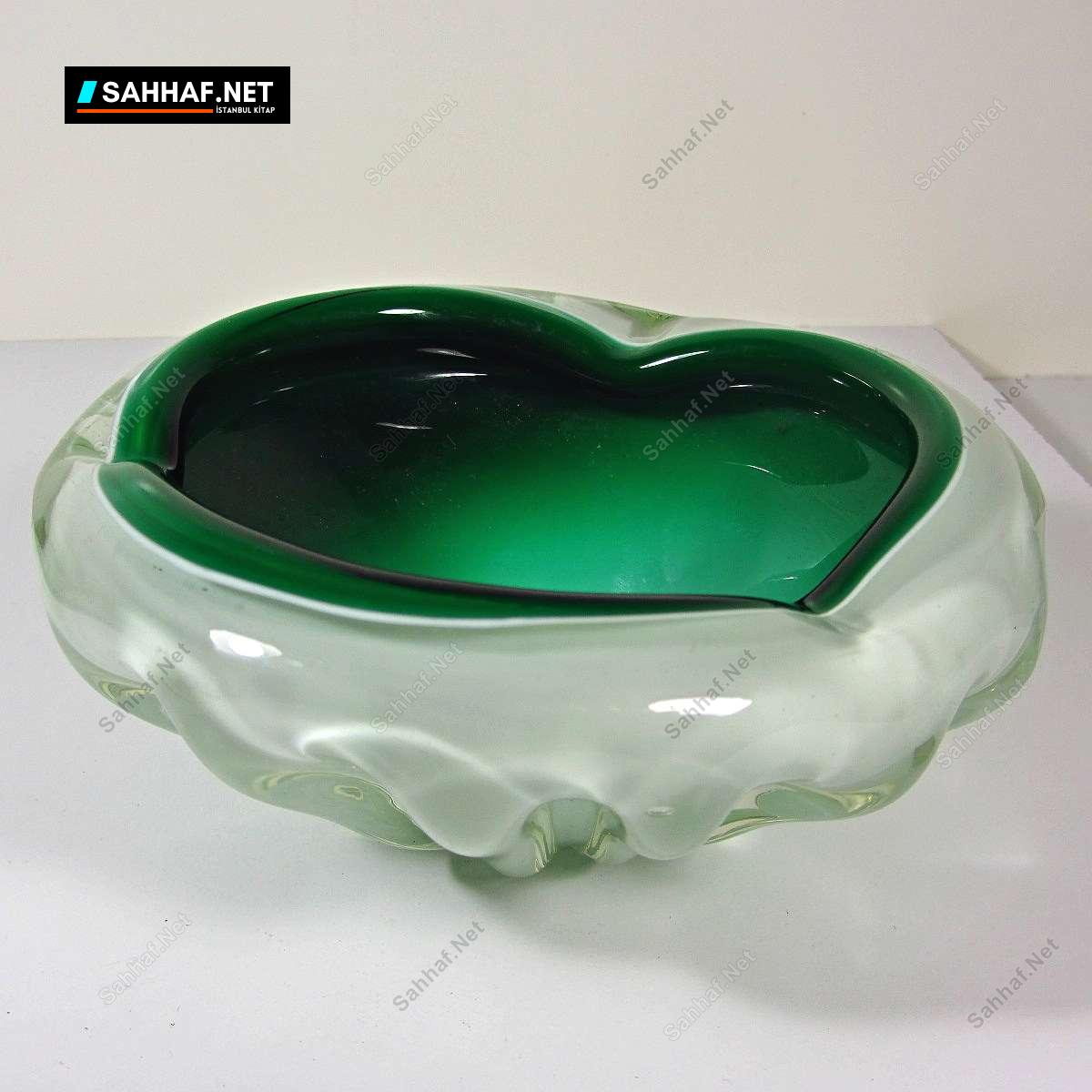 Yeşil Beyaz Murano Küllük 1 Yeşil Beyaz Murano Küllük