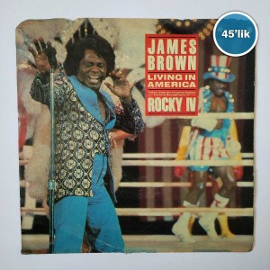 JAMES BROWN - Living In America - Farewell Vince Dicola - 45lik Plak