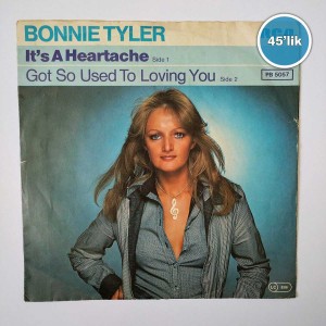 BONNIE TYLER – It’s A Heartache – Got So Used To Loving You – 45lik Plak