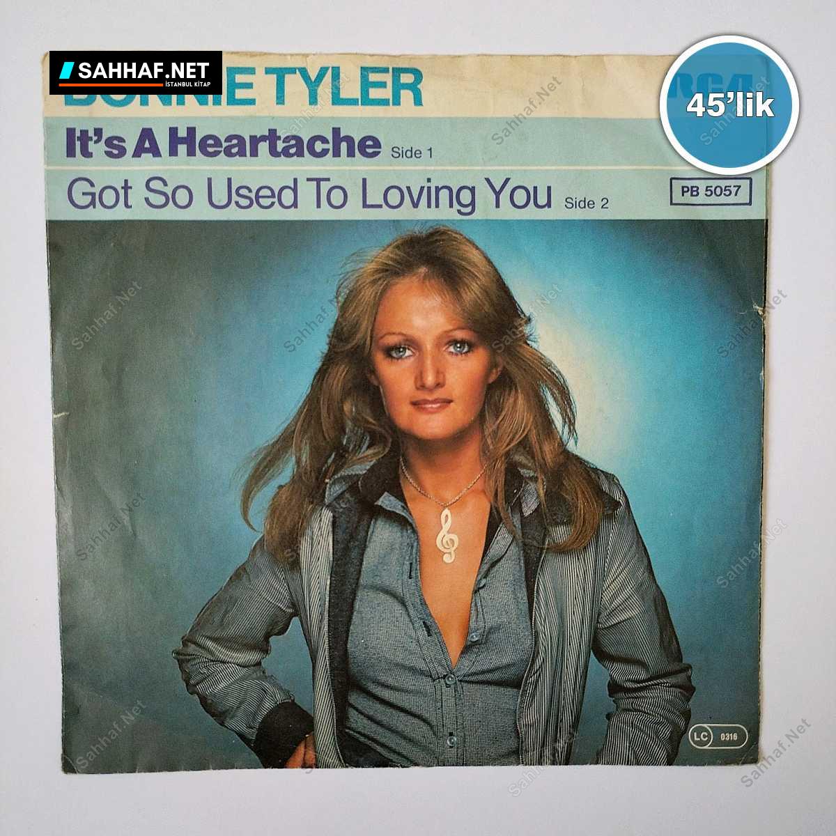 BONNIE TYLER - It's A Heartache - Got So Used To Loving You - 45lik Plak 1 BONNIE TYLER - It's A Heartache - Got So Used To Loving You - 45lik Plak