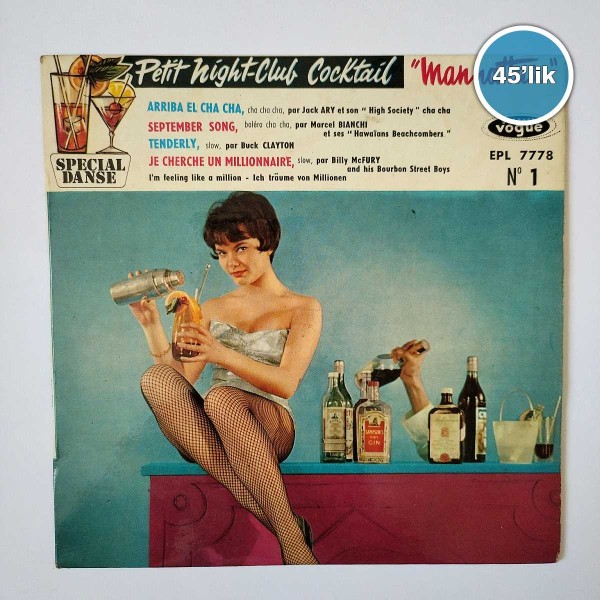MANHATTAN NO 1 – Arriba El Cha Cha – Tenderly – 45lik Plak - Sahhaf.Net
