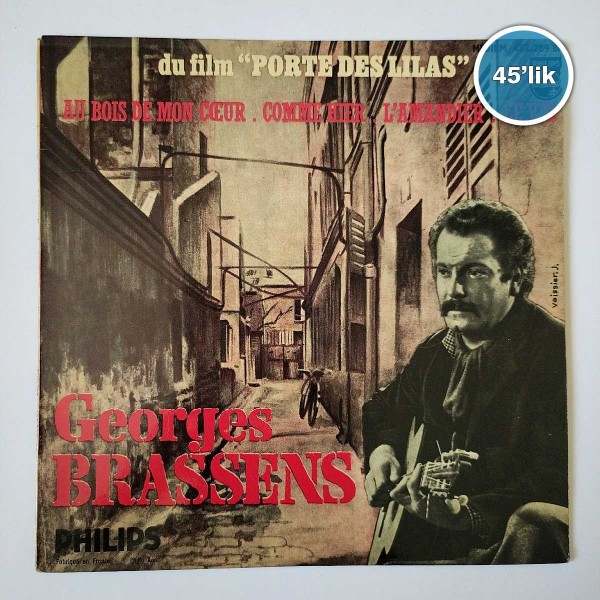GEORGES BRASSENS – Porte Des Lilas – L’amandier – 45lik Plak - Sahhaf.Net