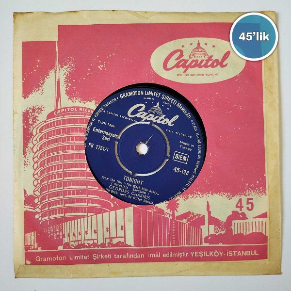 GEORGES CHAKIRIS – Maria – Tonight – 45lik Plak - Sahhaf.Net