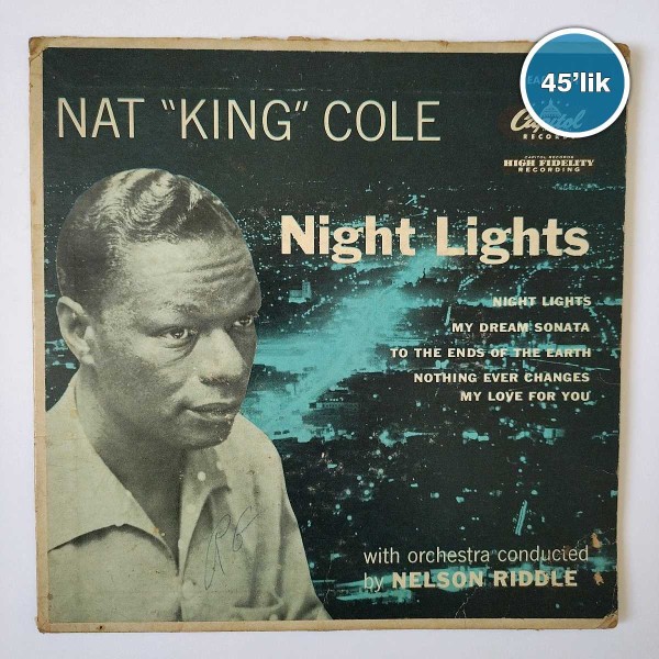 NAT KING COLE – Night Lights – 45lik Plak - Sahhaf.Net
