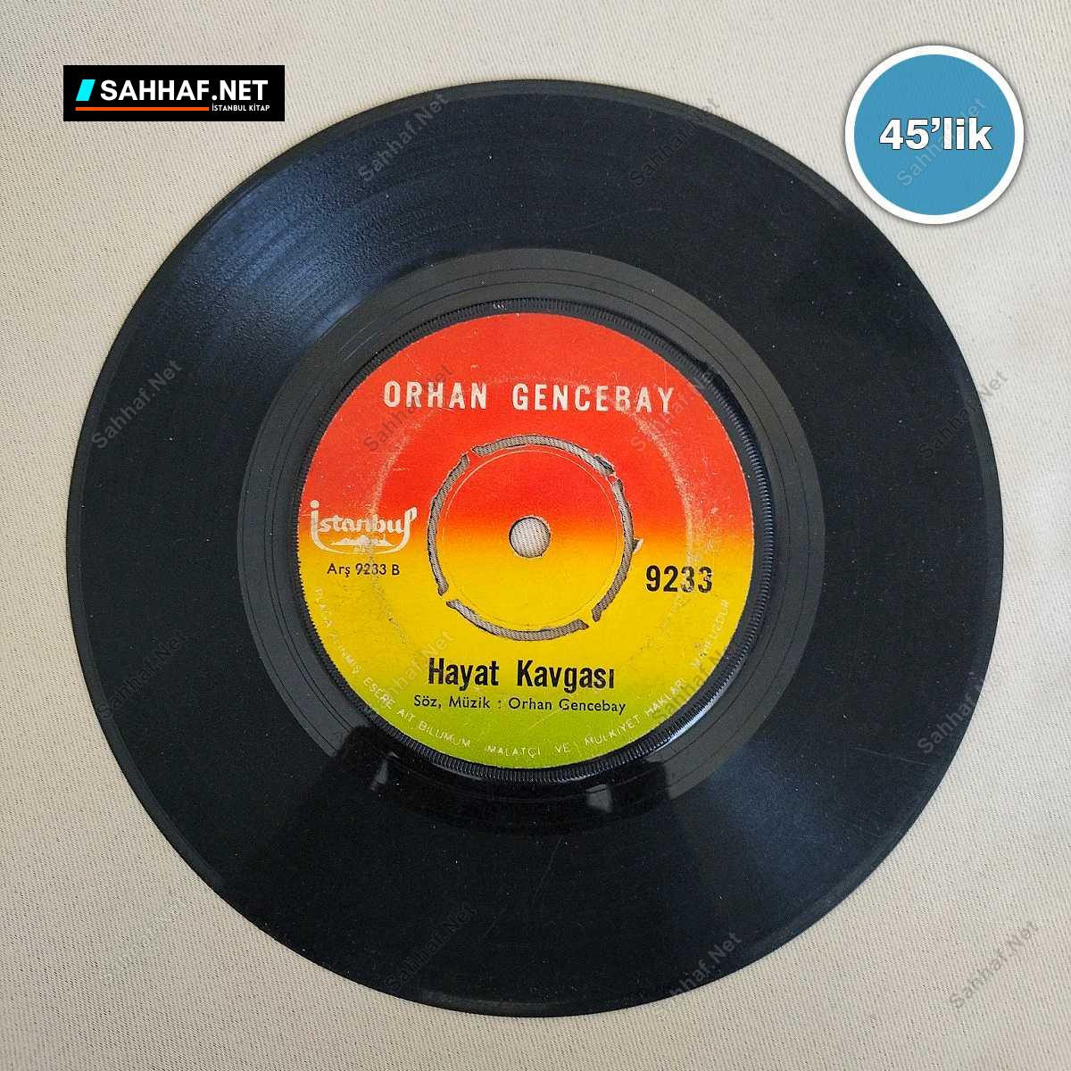 ORHAN GENCEBAY - Hayat Kavgası - Aşk Pınarı - 45lik Plak 1 ORHAN GENCEBAY - Hayat Kavgası - Aşk Pınarı - 45lik Plak