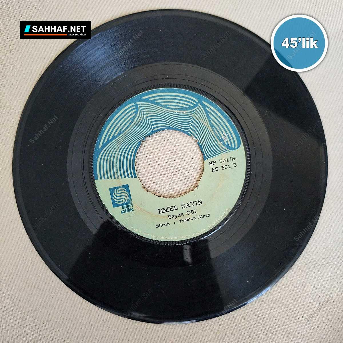 EMEL SAYIN - Beyaz Gül - Feryat - 45lik Plak 1 EMEL SAYIN - Beyaz Gül - Feryat - 45lik Plak