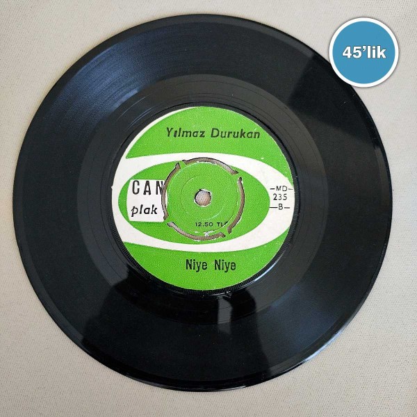 YILMAZ DURUKAN - Niye Niye - İnönü'ye At - 45lik Plak 59 YILMAZ DURUKAN – Niye Niye – İnönü’ye At – 45lik Plak
