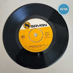 BARIŞ MANÇO - Kirpiklerin Ok Ok Eyle - Ağlama Değmez Hayat Bu Gözyaşlarına - 45lik Plak