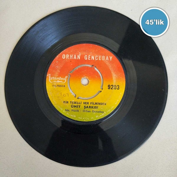 ORHAN GENCEBAY – Ümit Şarkısı – Tanrıya Feryat – 45lik Plak - Sahhaf.Net