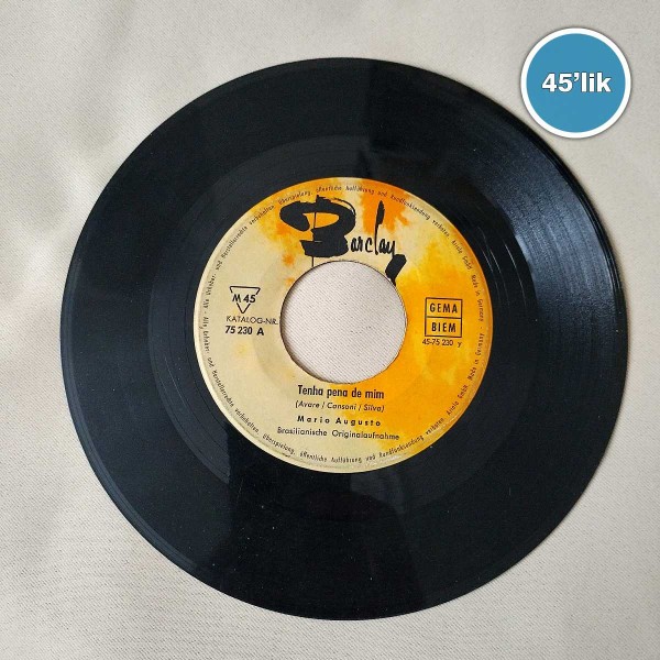 BRIGITTE BARDOT - Jorge Veiga - Tenha Pena De Mim - 45lik Plak 59 BRIGITTE BARDOT – Jorge Veiga – Tenha Pena De Mim – 45lik Plak