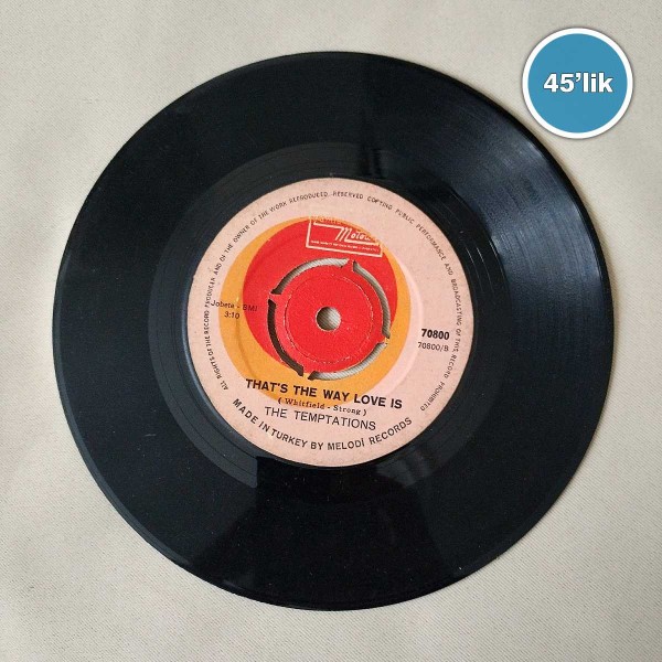 THE TEMPTATIONS - Psychedelic Shack - That's The Way Love Is - 45lik Plak 51 THE TEMPTATIONS – Psychedelic Shack – That’s The Way Love Is – 45lik Plak