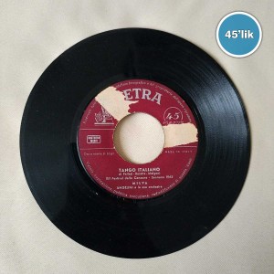 ANGELINI E LA SUA ORCHESTRA - Tango Italıano - Vita - Milva - 45lik Plak