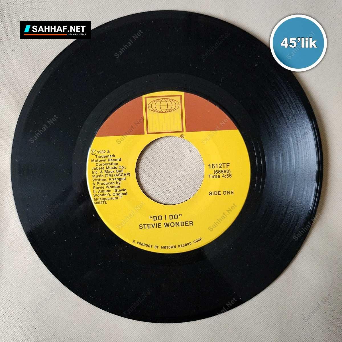 STEVIE WONDER - Do I Do - Rocket Love - 45lik Plak 1 STEVIE WONDER - Do I Do - Rocket Love - 45lik Plak