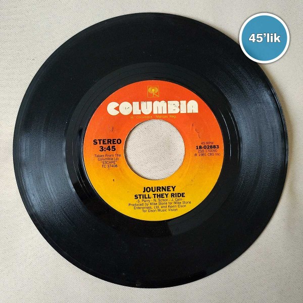 JOURNEY - Still They Ride - La Raza Del Sol - 45lik Plak 48 JOURNEY – Still They Ride – La Raza Del Sol – 45lik Plak