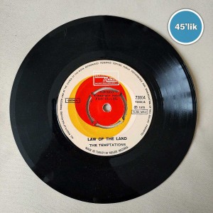 THE TEMPTATIONS - Law Of The Land - Masterpiece - 45lik Plak