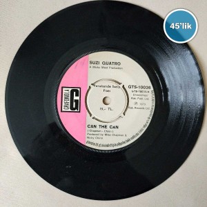 SUZI QUATRO - Can The Can - Ain't Ya Somethin' Honey - 45lik Plak