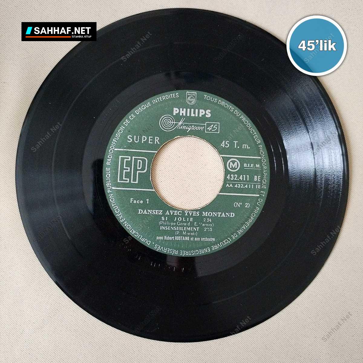 Dansez Avec Yves Montand - 45lik Plak 1 Dansez Avec Yves Montand - 45lik Plak
