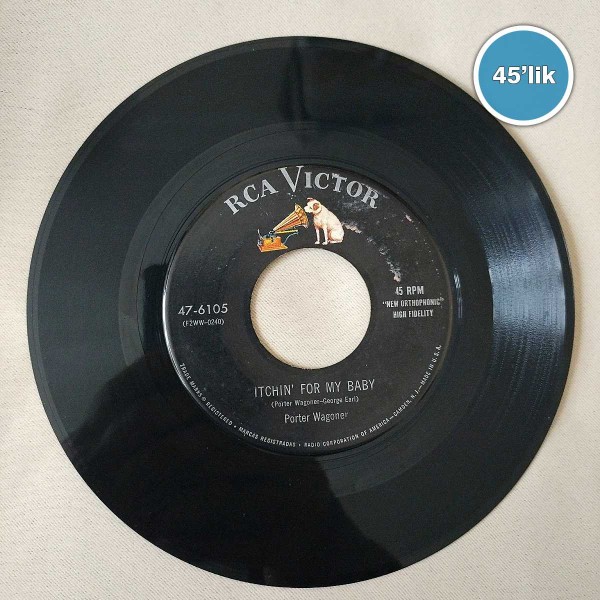 PORTER WAGONER - Itchın' For My Baby - A Satisfied Mind - 45lik Plak 60 PORTER WAGONER – Itchın’ For My Baby – A Satisfied Mind – 45lik Plak