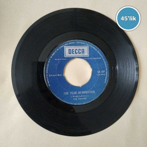 THE CEDARS - For Your Infarmation - Hide If You Want To Hide - 45lik Plak