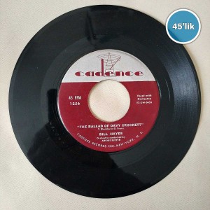 BILL HAYES - The Ballad Of Davy Crockett - Farewell - 45lik Plak