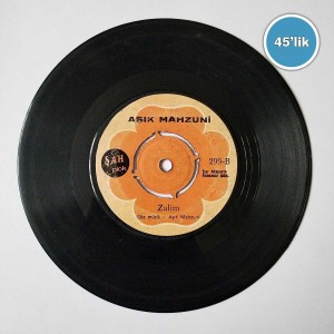AŞIK MAHZUNİ - Bizim Be - Zalim - 45lik Plak