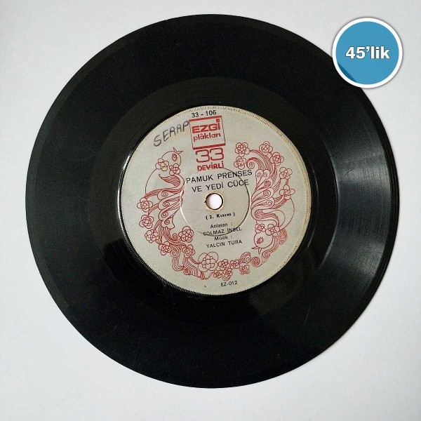 MASAL PLAĞI - Pamuk Prenses Ve Yedi Cüceler - 45lik Plak 53 MASAL PLAĞI – Pamuk Prenses Ve Yedi Cüceler – 45lik Plak