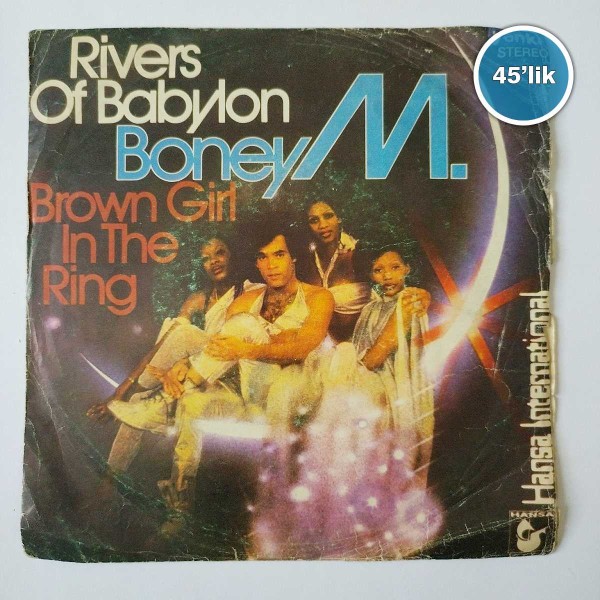 BONEY M – Rivers Of Babylon – Brown Girl In The Ring – 45lik Plak - Sahhaf.Net