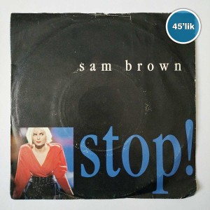 SAM BROWN - Stop - Blue Soldier - 45lik Plak