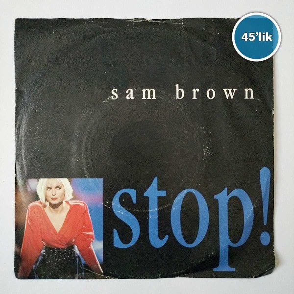 SAM BROWN – Stop – Blue Soldier – 45lik Plak - Sahhaf.Net