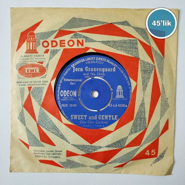 JORN GRAUNGAARD - Besame Mucho - Sweet And Gentle - 45lik Plak 49 JORN GRAUNGAARD – Besame Mucho – Sweet And Gentle – 45lik Plak