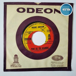 MARC ARYAN - Si Jetais Sür - Toi Je Te Garde - 45lik Plak